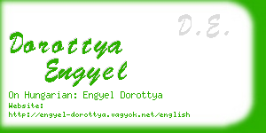 dorottya engyel business card